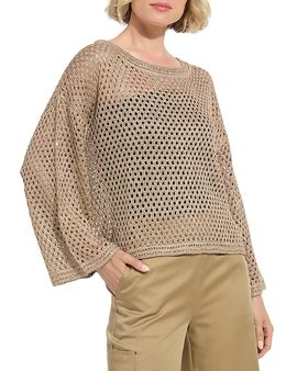 Lysse Lysse Bailey Slouchy Mesh Net Top