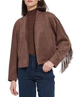 Lysse Lysse Candence Fringe Faux Suede Jacket