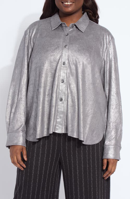 Lysse Lysse Connie Foil Faux Suede Shacket