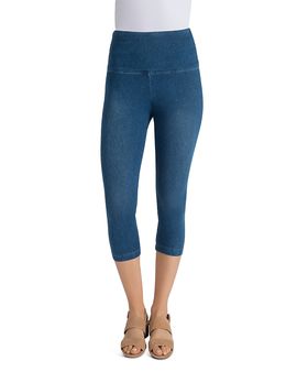 Lysse Lysse Denim Capri Leggings in Mid Wash