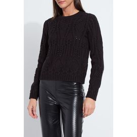 Lysse Lysse Eliza Cozy Embellished Cable Sweater