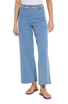 Lysse Lysse Erin Crystal Embellished Wide Leg Jeans