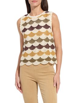 Lysse Lysse Faye Crochet Knit Shell