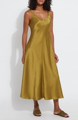 Lysse Lysse Gemma Satin Midi Slipdress