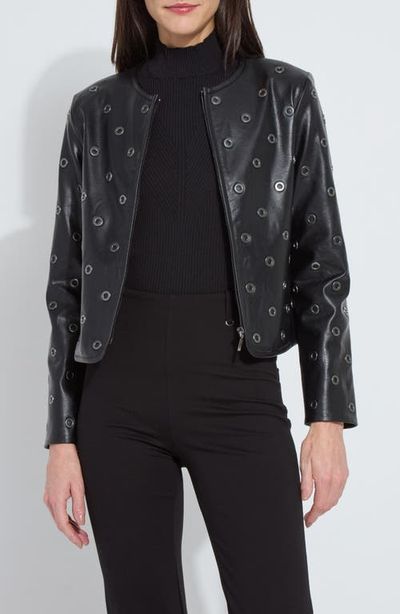 Lysse Lysse Geneva Grommet Detail Faux Leather Jacket