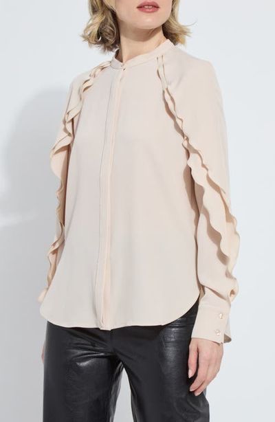 Lysse Lysse Isadora Ruffle Sleeve Button-Up Shirt