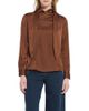 Lysse Lysse Johanna Satin Scarf Neck Blouse - 1