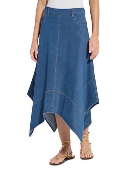 Lysse Lysse Lucille Handkerchief Hem Denim Skirt