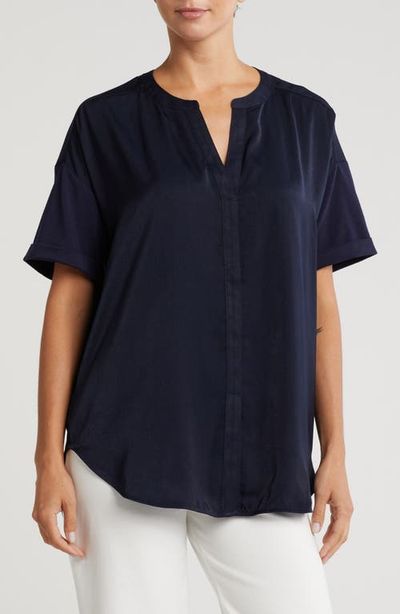 Lysse Lysse Lyssé Leah Short Sleeve Satin Top