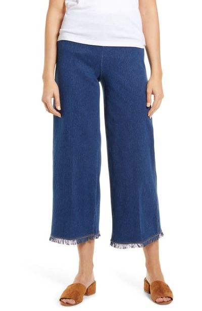 Lysse Lysse Lyssé Shiloh Palazzo Wide Leg Fringe Crop Denim Leggings