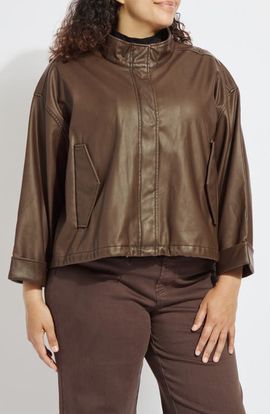 Lysse Lysse Mina Oversized Faux Leather Jacket