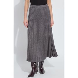 Lysse Lysse Pierra Pleated Ponte Midi Skirt