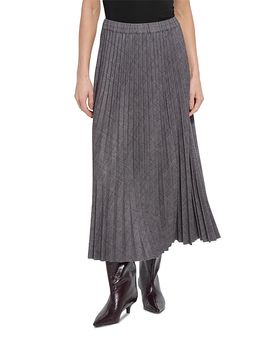 Lysse Lysse Pierra Ponte Pleated Midi Skirt