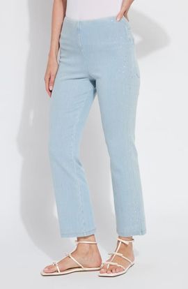 Lysse Lysse Pull-On Crystal Embellished Baby Bootcut Ankle Jeans