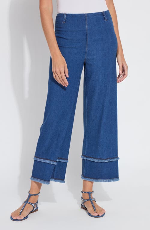 Lysse Lysse Pull-On Fringe Crop Wide Leg Jeans