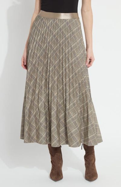 Lysse Lysse Sabrina Pleated Ponte Midi Skirt