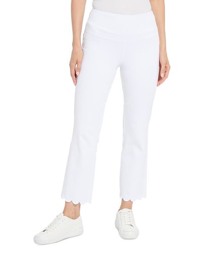 Lysse Lysse Sage Scallop Edge Ankle Baby Bootcut Jeans