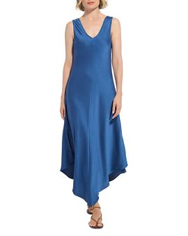 Lysse Lysse Sakura Bias Cut V Hem Dress
