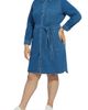 Lysse Lysse Schiffer Belted Long Sleeve Denim Shirtdress - 1