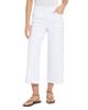 Lysse Lysse Willa Scallop Studded High Rise Crop Jeans in White - 1