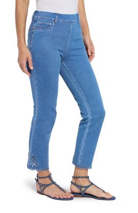 Lysse Lysse Yori Eyelet Hem Crop Straight Leg Jeans