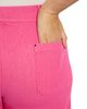 Lysse Plus Lysse Plus Erin Pintuck High Rise Ankle Wide Leg Jeans in Hot Pink - 4