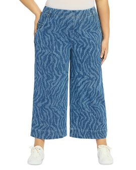 Lysse Plus Lysse Plus Leo Palazzo Jeans in Current Ripples