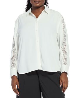 Lysse Plus Lysse Plus Natasha Lace Trim Shirt