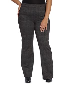 Lysse Plus Lysse Plus Patterned High Waist Ponte Pants