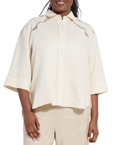 Lysse Plus Lysse Plus Roxanna Linen Embroidered Shirt