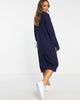 M Lounge M Lounge cozy longline maxi dress in french navy - 3