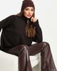 M Lounge M Lounge ultimate relaxed high neck sweater-Brown - 1