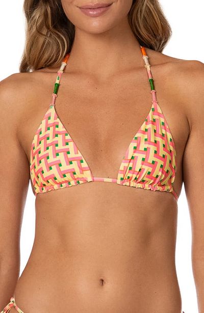 Maaji Maaji Blush Tide Balmy Triangle Bikini Top