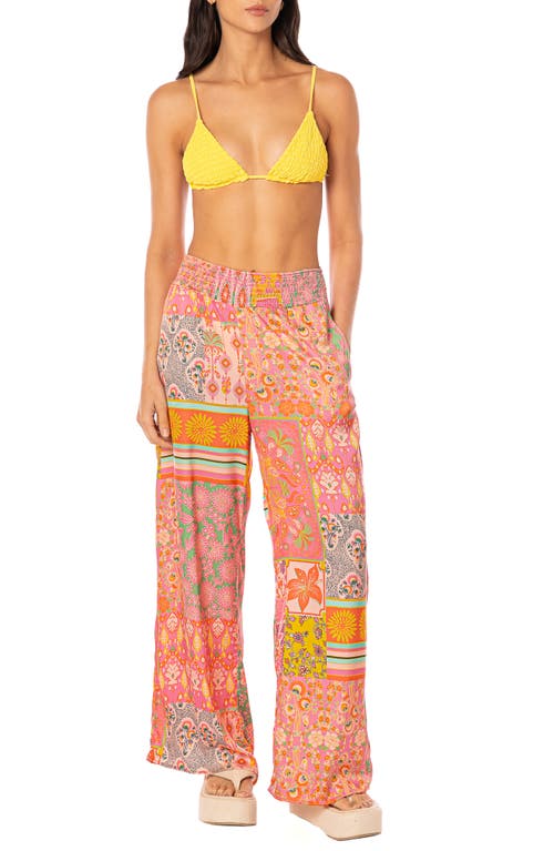 Maaji Maaji Boho Damask Marsala Cover-Up Pants