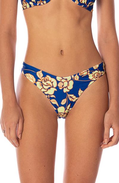 Maaji Maaji Cobalt Flora Splendour Reversible Bikini Bottoms