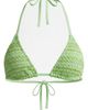 Maaji Maaji Green Symphony Balmy Smocked Triangle Bikini Top - 1