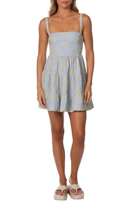 Maaji Maaji Sol Dream Embroidered Tiered Cover-Up Minidress