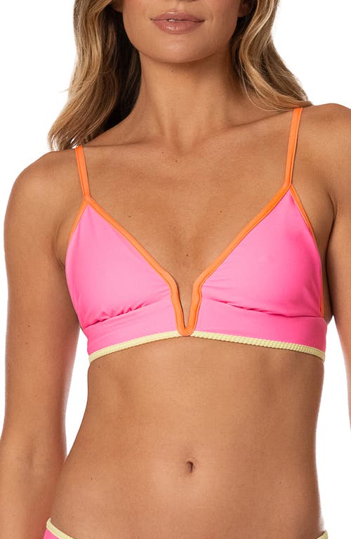 Maaji Maaji Sugar Sun Parade Reversible Triangle Bikini Top