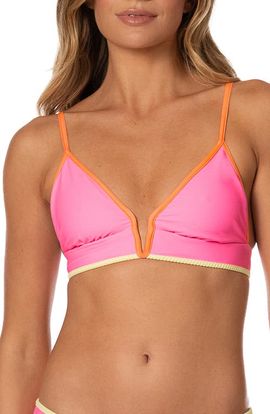 Maaji Maaji Sugar Sun Parade Reversible Triangle Bikini Top