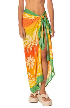 Maaji Maaji Tropical Landscape Isla Print Cover-Up Pareo