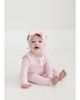Mabel + Honey Mabel + Honey Amelia Rose Long Sleeve Solid Convertible Romper with Matching Headband - 1