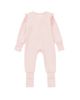 Mabel + Honey Mabel + Honey Amelia Rose Long Sleeve Solid Convertible Romper with Matching Headband - 4