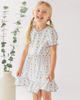Mabel + Honey Mabel + Honey Blooms and Bows Short Gathered Ruffle Sleeve Dress - 2