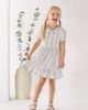 Mabel + Honey Mabel + Honey Blooms and Bows Short Gathered Ruffle Sleeve Dress - 4