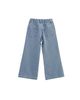Mabel + Honey Mabel + Honey Bow Embroidered Rhinestone Wide Leg Denim Pants - 3