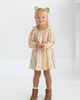 Mabel + Honey Mabel + Honey Buttercup Blossom Long Sleeve Print Ruffle Tie Shoulder A Line Dress - 1