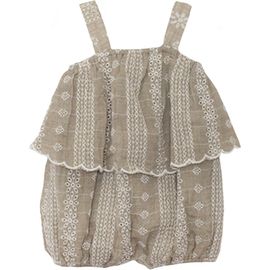 Mabel + Honey Mabel + Honey Espresso Sleeveless Romper