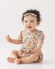 Mabel + Honey Mabel + Honey Florentine Short Gathered Sleeve Romper - 2