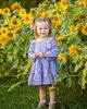 Mabel + Honey Mabel + Honey Lavender Lane Long Sleeve Embroidered Ruffle Trim Tiered Dress - 3