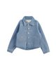 Mabel + Honey Mabel + Honey Long Sleeve Embroidered Bow Rhinestone Dot Denim Jacket - 2